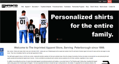 Desktop Screenshot of imprintedapparelstore.com